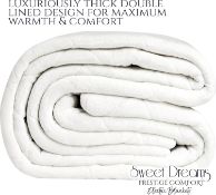 RRP £89.99 Sweet Dreams Electric Blanket, Double, Dual Control, Fleece Diamond Quilted, Fully