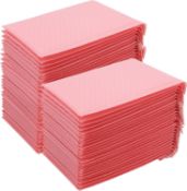 RRP £40 Set of 2 x MANCHAP 50 Pack 18 x 23cm Pink Poly Bubble Mailers, 7 x 9 Inch Self Seal Pink