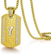 RRP £39.99 LOUISA SECRET 18K Gold Necklace Initial Letter Name Gold Plated Pendant Necklace
