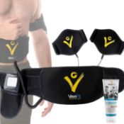 RRP £49.99 VEOFIT Ab Toning Belt EMS Electrical Muscle Stimulator Trainer: slims, tones and