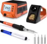 RRP £39.99 Lytool Soldering Iron Station with 3 Inch Screen Digital Display 60W Professional