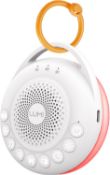 RRP £54 Set of 2 x LUMI | Portable White Noise Machine 26 Sounds Sleep Aid 3 Night Light Sleep Timer