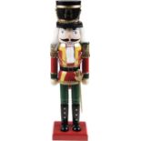 RRP £30.99 Clever Creations Soldier Nutcracker Decoration Figure - 14" Red, Gold, Blue, Black, And