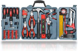 RRP £40.99 Hi-Spec 71pc Home & Office DIY Tool Kit Set. Complete Household Tool Box with Essential