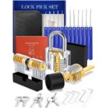 Eventronic 30 Pieces Lock Picking Set- [Beginner Friendly & 2023 Upgraded] Credit Card Size Lockpick