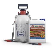 RRP £47.99 Soluguard Woodworm and Rot Treatment (1x5L Clear & Sprayer) Ready for Use & Pump Action