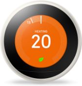 RRP £209 Google T3030EX Nest Learning Thermostat 3rd Generation, White - Smart Thermostat - A