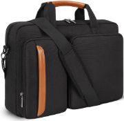 RRP £38.99 DOMISO 17.3 inch Laptop Shoulder Bag Case Water Resistant Messenger Bag Handbag