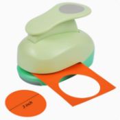 RRP £60 Set of 3 x UCEC Paper Punch, 3 Inch Circle Punch Large Hole Punch Paper Circles Craft