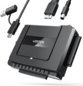 RRP £32.99 Unitek IDE SATA to USB Hard Drive Adapter, External Hard Drive Reader