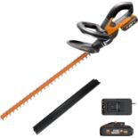 RRP £119 WORX WG260E.5 18V (20V MAX) Cordless 61cm Hedge Trimmer