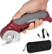 RRP £49.99 Rotary Cutter VLOXO Cordless Electric Scissors Type-C Rechargeable Rotary Cutter for