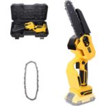 RRP £68.99 Mini Chainsaw,6-Inch Cordless Electric Chainsaw with Brushless Motor for Dewalt 18V Xr