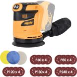 RRP £39.99 Mellif Cordless Random Orbit Sander for Dewalt 18V Battery with Sanding Sheets(Tool