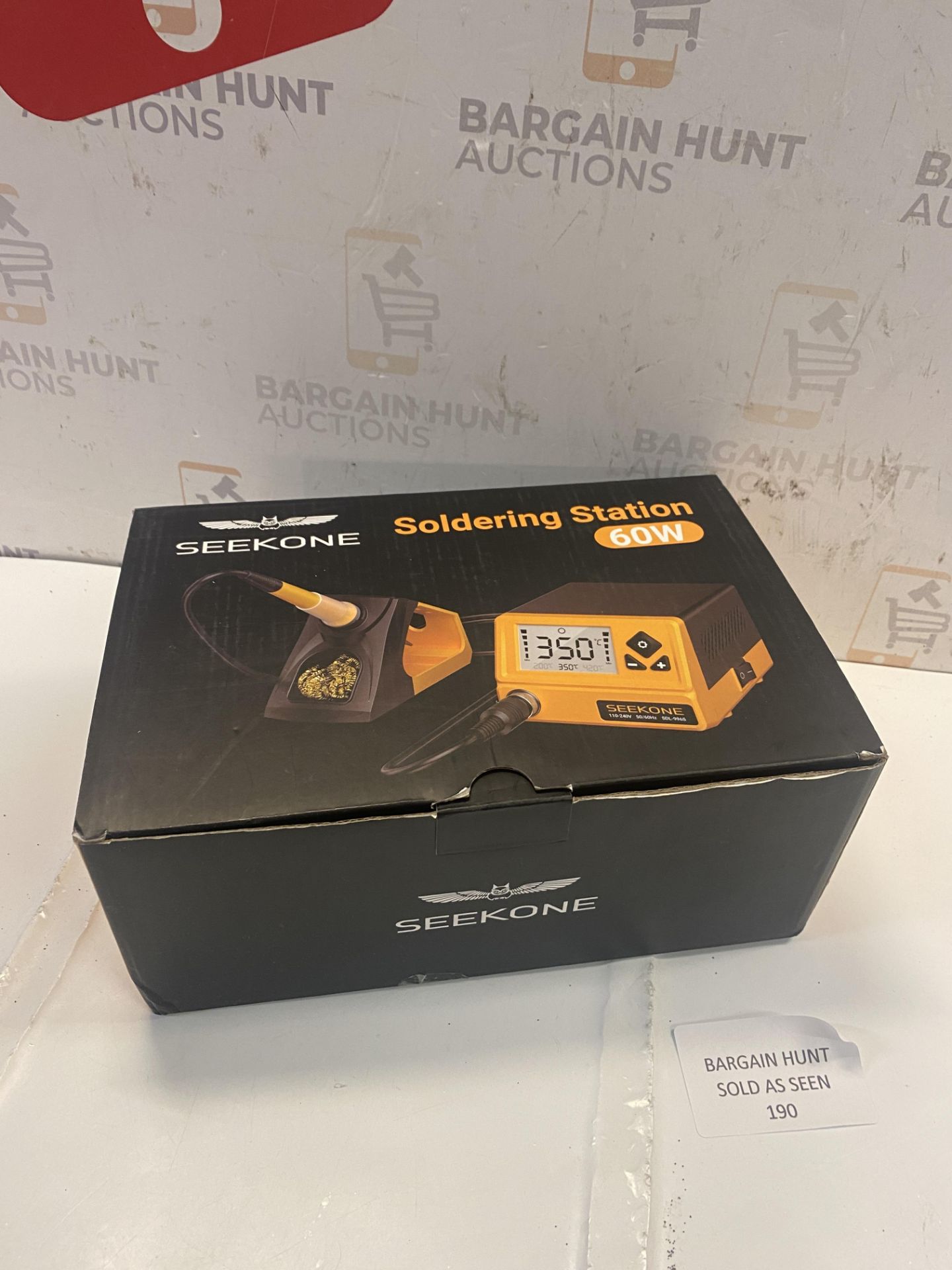 RRP £39.99 SEEKONE Soldering Station with LCD Display, Digital Solder Iron Station 60W 200?-480? - Image 2 of 2