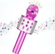 Set of 2 x Karaoke Wireless Microphone for Kids Popular Singing Wireless Bluetooth Microphone with