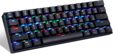 Approximate RRP £100, Set of 4 Items, MOTOSPEED Mechanical Keyboards and Numeric Keypads