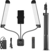 RRP £79.99 AMBITFUL AL-20 Double Arms Fill LED Light,40W 3000K-6000K(±200K), with LCD Screen and