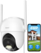 RRP £54.99 ARENTI 2.5K WiFi Security Camera Outdoor, 4MP Home CCTV Surveillance Camera, 360° Pan/
