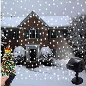 Christmas Light Projector, LSNDEE Snowfall Projector Lights with Remote Control