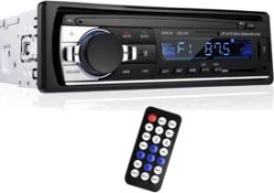 Digital Car Stereo - Single-Din Car Stereo Bluetooth In Dash with Remote Control - Receivers USB/