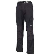 JCB Workwear Essential Trouser, 65% Polyester 35% Cotton, 38 Size, Black