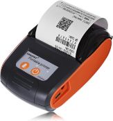 RRP £54.99 Bewinner 58mm Mini Thermal Receipt Printer, Support Bluetooth 4.0, Android, for ios and