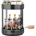 RRP £22.99 Fineget Rotating Spice Rack Organizer for Cabinet Kitchen 2 Tier Large Metal lazy Susan