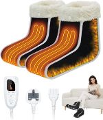 RRP £44.99 Electric Foot Warmer for Women Men, FERNIDA Heated Feet Warmers for Cold Feet, Fast