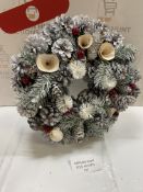 Christmas Wreath, Frozen Winter White Wreath