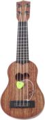 RRP £26 Set of 2 x jojofuny Ukelele Beginner Wooden Ukulele Classic Musical Guitar with Picks Toy