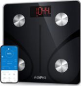 RRP £38.99 RENPHO Scale for Body Weight 500lbs, Extra-High Capacity Smart Bathroom Scale, Body Fat