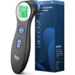 RRP £18.99 Femometer Forehead Thermometer for Adults Kids, Non Contact Infrared LCD Display