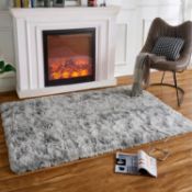 RRP £25.99 HARESLE Rectangle Fluffy Area Rugs, Shaggy Carpets Dense Pile Rugs Comfy Furry Rug for