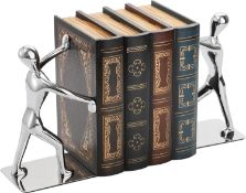 RRP £21.99 Tebery Book Ends Heavy Duty Black Metal Bookends Book Holder for Shelves Art Bookend,1