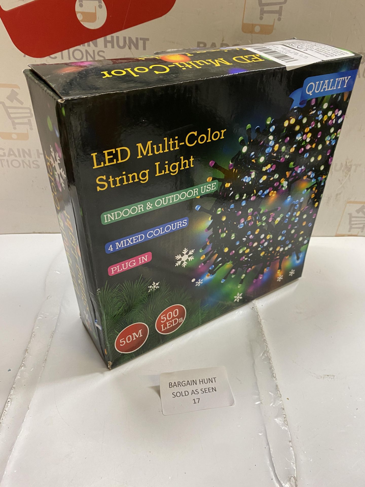 RRP £29.99 Ulinek 50M 500LED String Fairy Lights Outdoor Multicoloured, Christmas Lights - Image 2 of 2