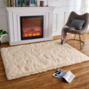 RRP £25.99 HARESLE Rectangle Fluffy Area Rugs, Shaggy Carpets Dense Pile Rugs Comfy Furry Rug for