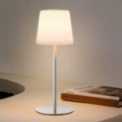 RRP £38.99 FUNTAPHANTA Glass Rechargeable Cordless Table Lamp, Dimmable Battery Powered Lamp,