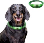 RRP £40 Set of 5 x Karl Penn - Ultra Bright USB Rechargeable LED Dog Collar - High visibility for
