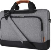 RRP £24.99 DOMISO 17-17.3 Inch Laptop Sleeve Business Briefcase Laptop Shoulder Bag