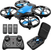 RRP £120 Set of 4 x 4DRC Mini Drones for Kids Hand Operated RC Quadcopter, Altitude Hold, Headless