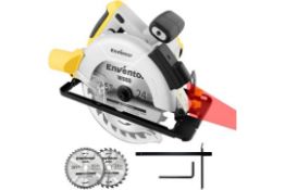 RRP £54.99 Circular Saw, ENVENTOR 1200W 5800RPM Pure Copper Motor Electric Circular Saws with