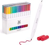 RRP £24.99 XINART Pens for Cricut Joy Machines, Dual Tip Marker Pens Set of 33 Colors Writing