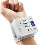 RRP £29.99 Wrist Accurate Automatic High Blood Pressure Monitors Portable LCD Screen with Storage