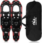 RRP £49.99 NACATIN All Terrain Snowshoes Lightweight Aluminum Alloy Snow Shoes with Carry Bag and