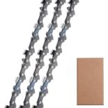 RRP £140 Set of 7 x 3-Pack Chainsaw Chain for 16 Inch (40cm) Bar, 56 Drive Links, 3/8"LP Pitch, 0.