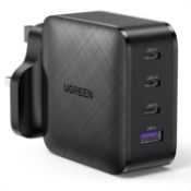 RRP £39.99 UGREEN 65W USB C Charger Plug 4-Port GaN Type C Fast Charging Wall Charger Supports PD
