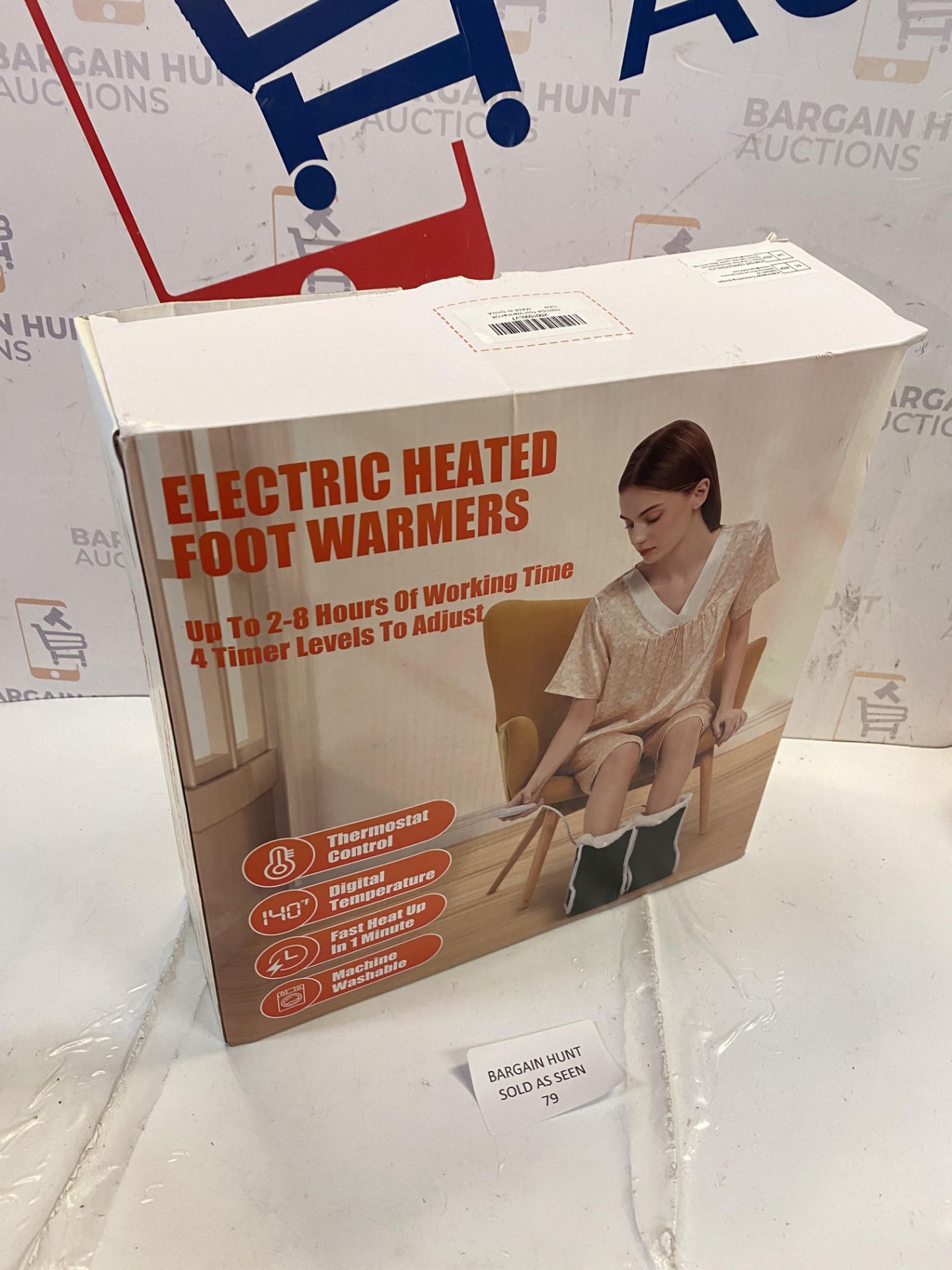 RRP £49.99 Electric Foot Warmer, FERNIDA Heated Feet Warmers for Cold Feet, Electric Heater - Image 2 of 2