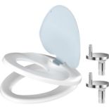 RRP £25.99 Toilet Seat Soft Close WHYFONE Family Toilet Seat with Built in Potty Training Child Seat