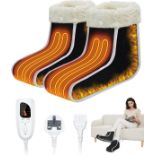 RRP £49.99 Electric Foot Warmer, FERNIDA Heated Feet Warmers for Cold Feet, Electric Heater